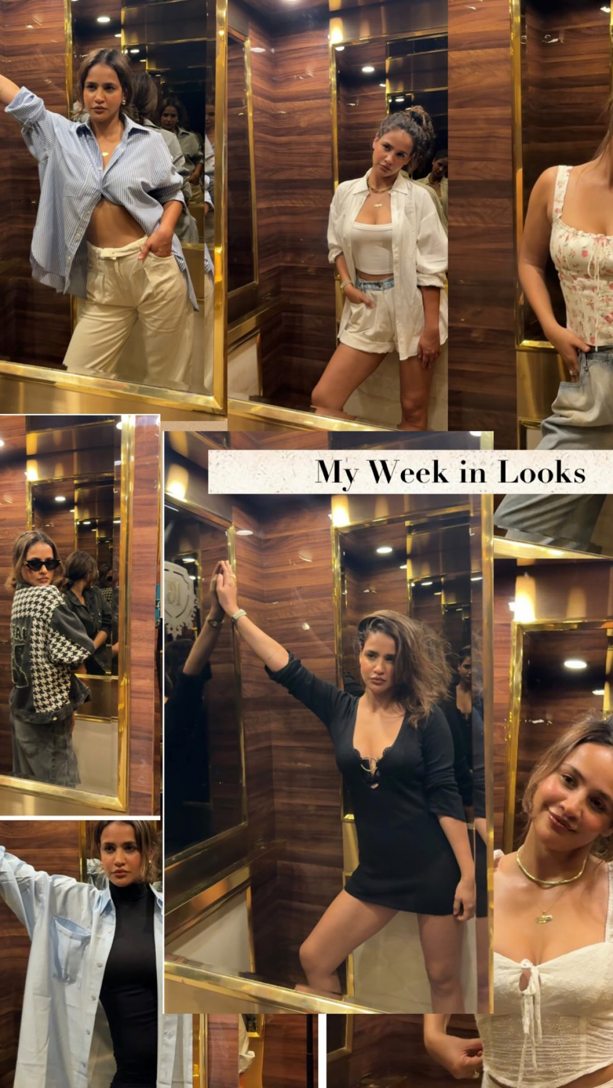 Aisha Sharma Showcases Multifaceted Style in Latest Instagram Post Celebrity Aisha Sharma redefines style with 7 moods, 7 fits, and endless self-expression.!