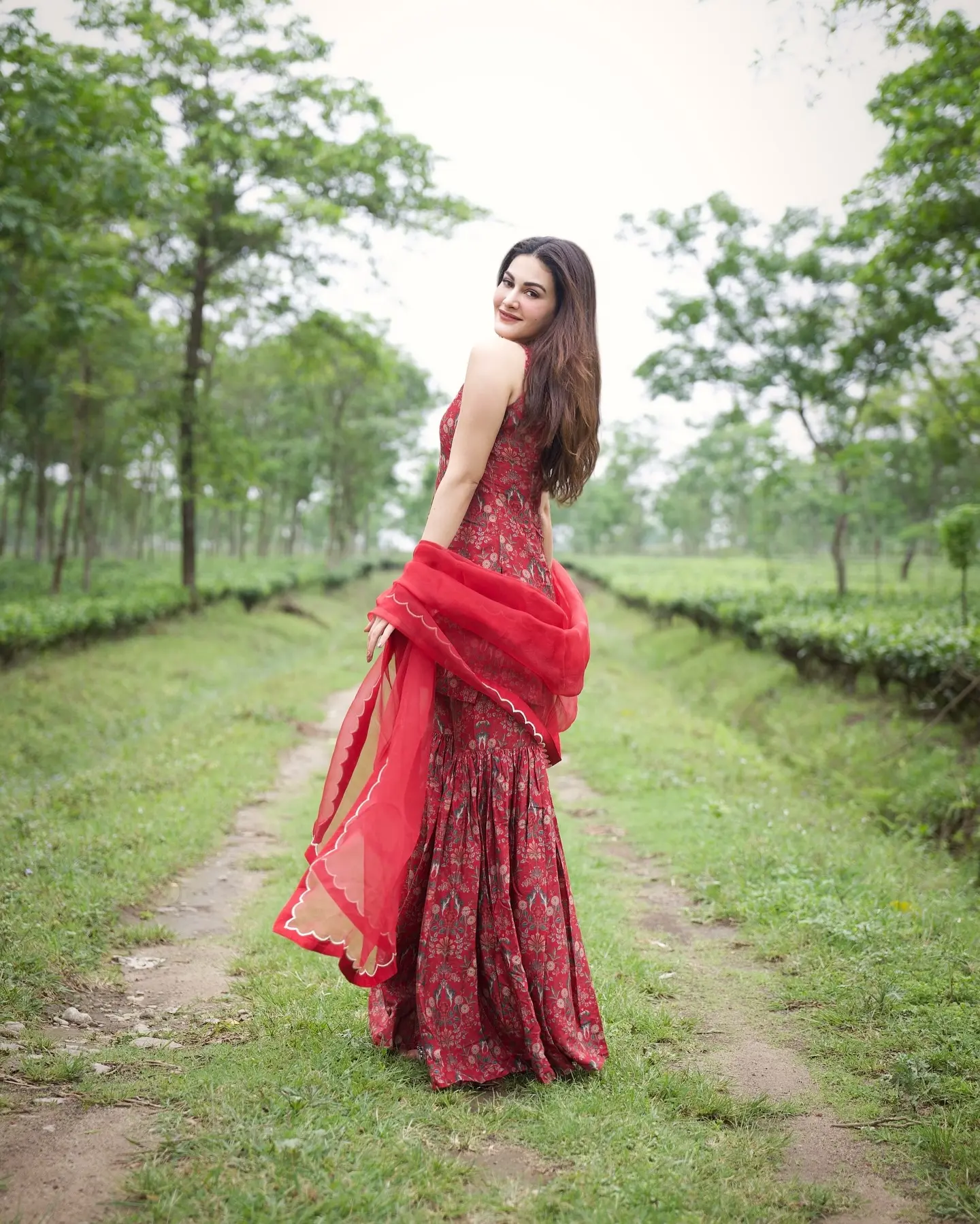 Amyra Dastur Stuns in a Stylish Tea Garden Walk