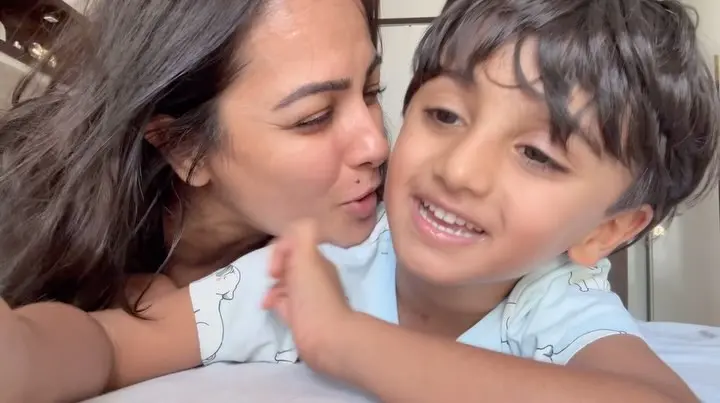 Anita Hassanandani Shares Adorable Moment With Son Aaravv, Calls Him Her 'Lifeline'