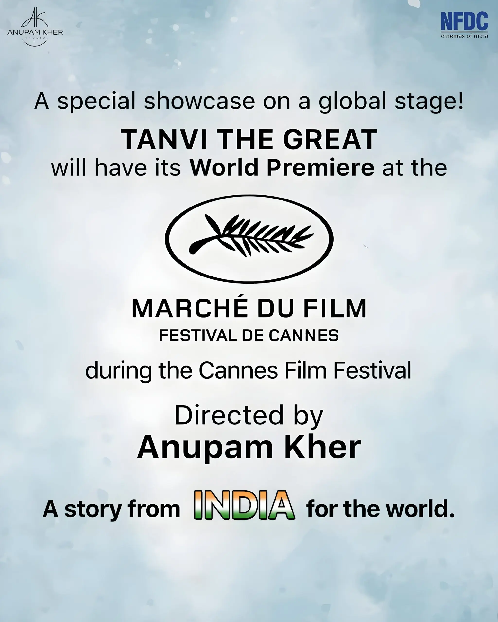 Anupam Kher’s ‘Tanvi The Great’ Premieres at Cannes 2023 Anupam Kher's Directorial Venture 'Tanvi The Great' Set For World Premiere At Cannes