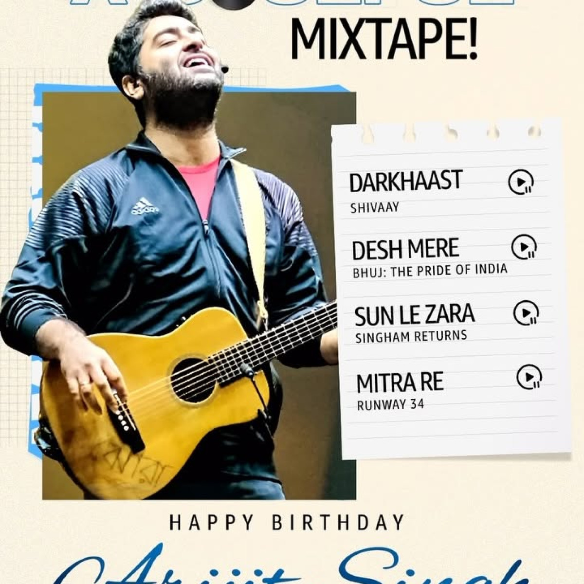 Devgn Films Celebrates Arijit Singh’s Birthday With Emotional Tribute Production house honors the singer's powerful voice that has elevated many of their films