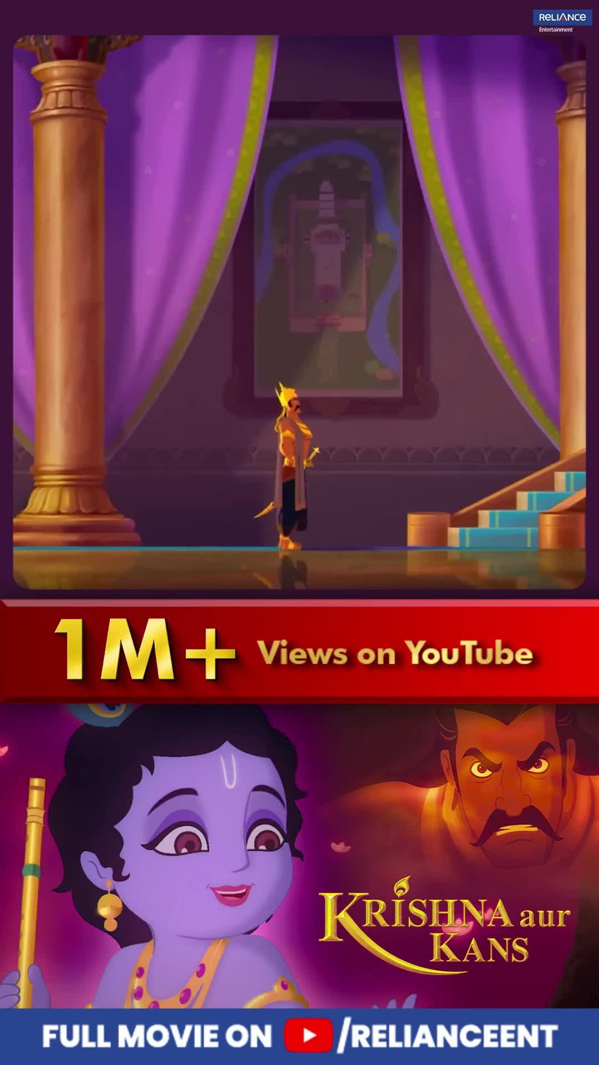Krishna Aur Kans Animated Film Crosses 1 Million Views On YouTube Animated epic surpasses one million views with mythological adventure on global platform.