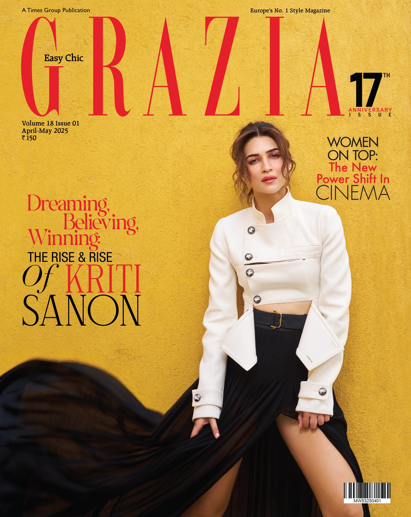 Kriti Sanon Graces Grazia India’s 2025 Anniversary Issue Cover In Burberry Ensemble Kriti Sanon Graces Grazia India's 2025 Anniversary Issue Cover In Burberry Ensemble