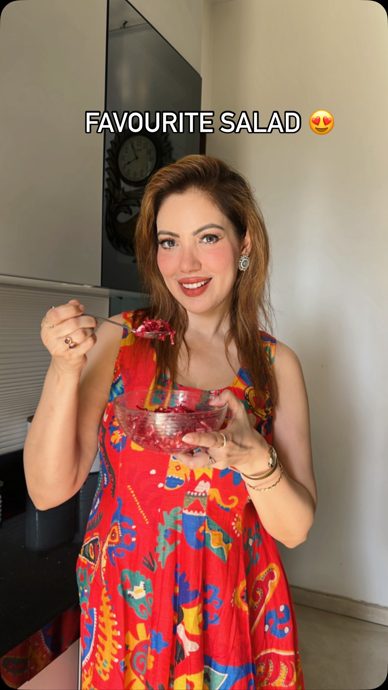 Munmun Dutta Shares Her Favorite Salad Recipe Twist Munmun Dutta adapts a sweet tangy salad recipe that perfectly marries nutrition and flavor