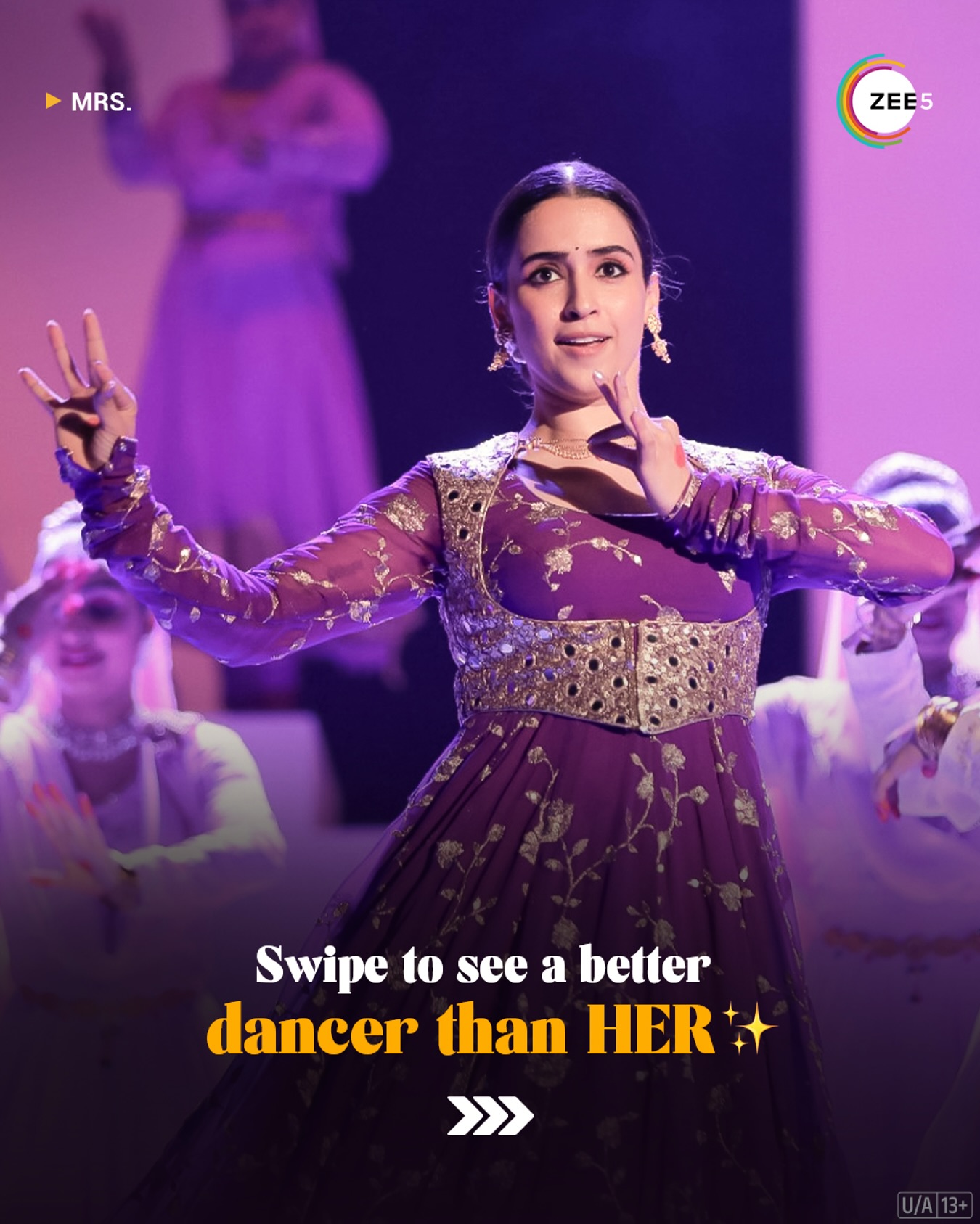 Sanya Malhotra Dazzles In ZEE5’s World Dance Day Tribute The Mrs. actress lights perfectly represents the celebration of movement art in captivating post