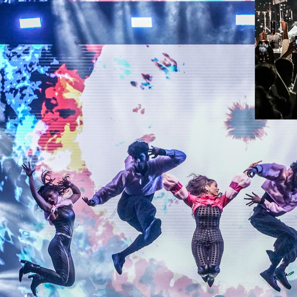 Shalmali Captures Tour Energy in Stunning Performance Tribute Kholgade's dynamic concert photos showcase her and her team's performing prowess.