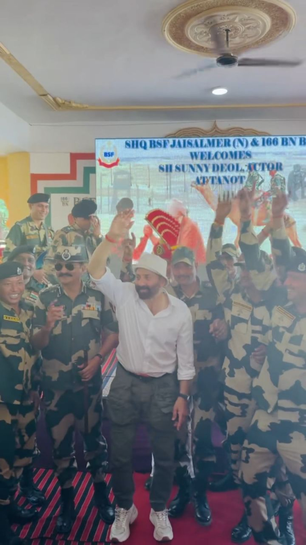 Sunny Deol Visits BSF Camp Ahead Of Jaat Release Patriotic Bollywood veteran visits BSF camp before new release.