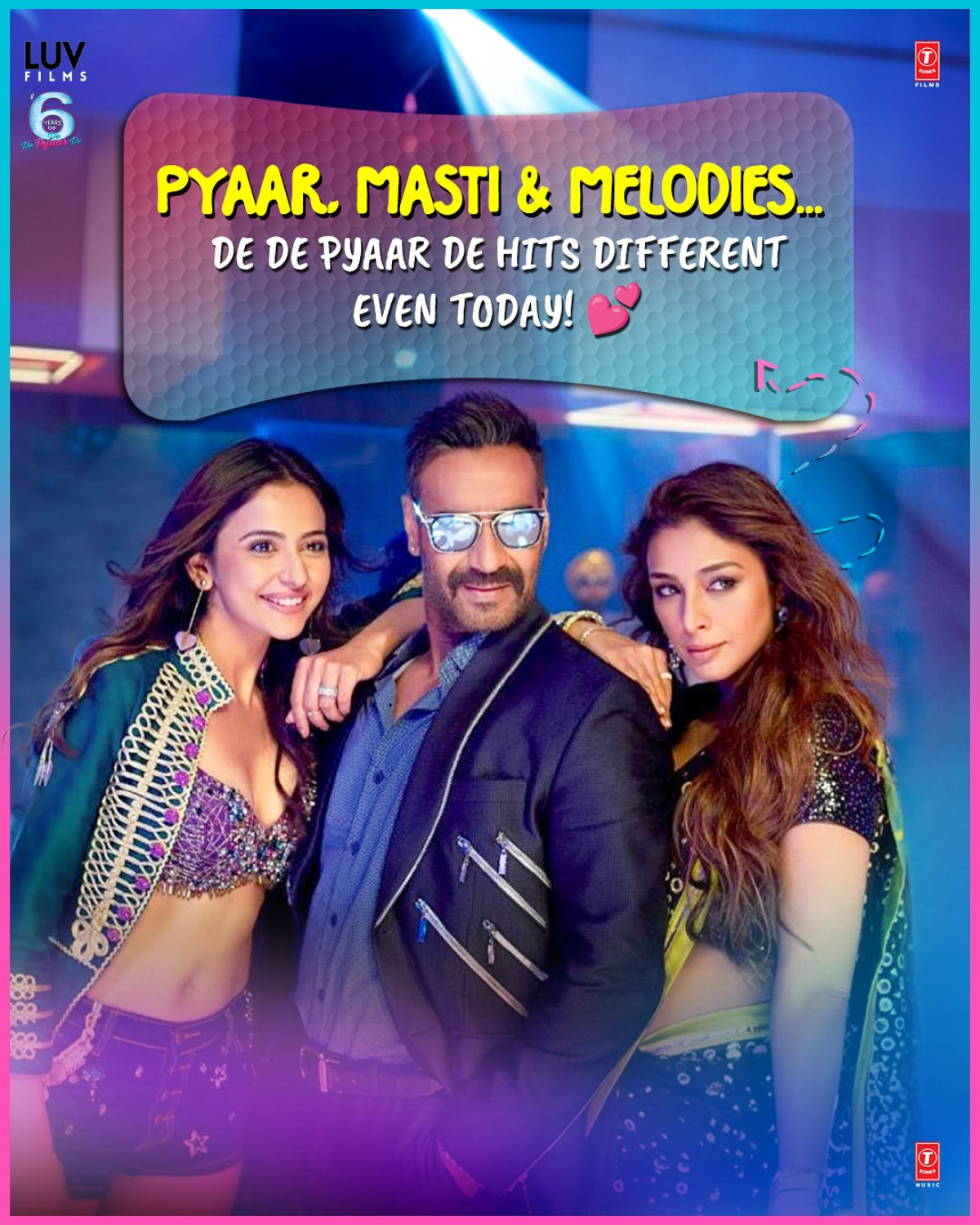 6 Years Of DeDe Pyaar De Celebrations Marking a blend of love, drama, and delightful confusion that has kept fans enthralled now