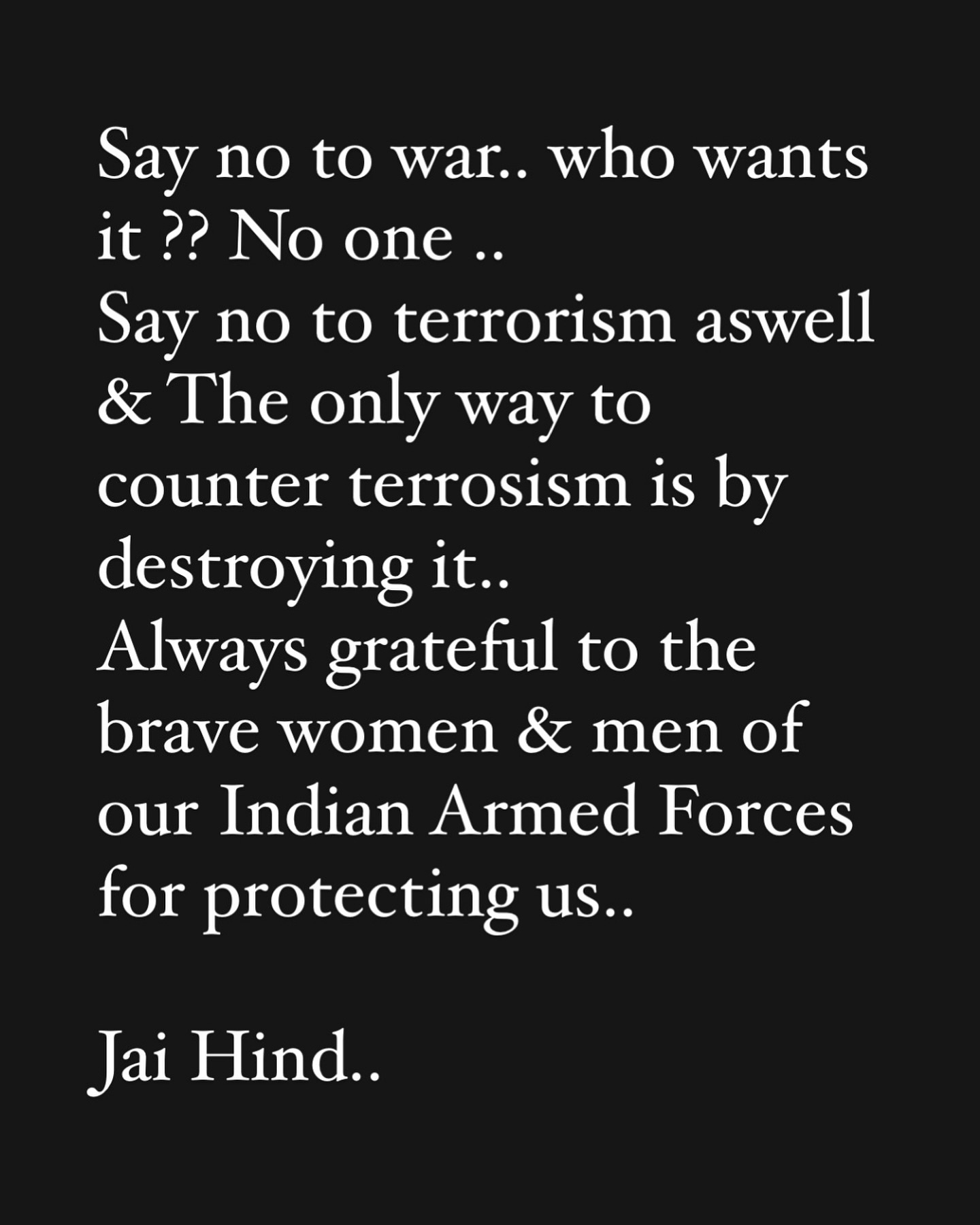 Celebrity condemns extremism, urging unity for peace, compassion, and strength always now!