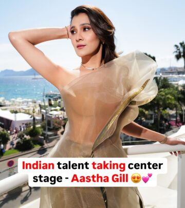 Aastha Gill Dazzles At Cannes