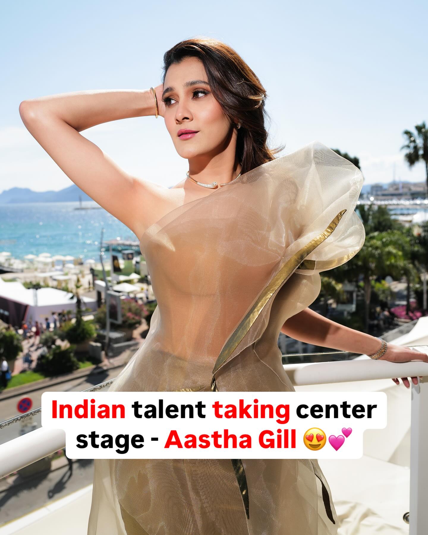 Aastha Gill Dazzles At Cannes Indian Singer Aastha Gill Merges Music and Fashion at Cannes, Creating a Lasting Imprint.