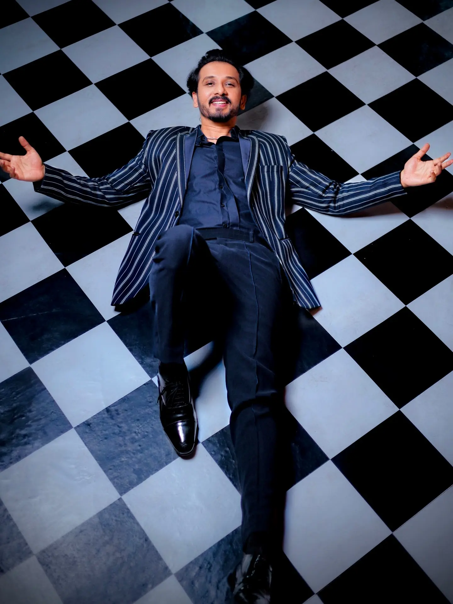 Abhijeet Khandkekar Unveils Checkered Style