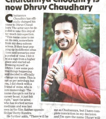 Actor rebrands after Bombay Times feature, merging past legacy with fresh, new beginnings.