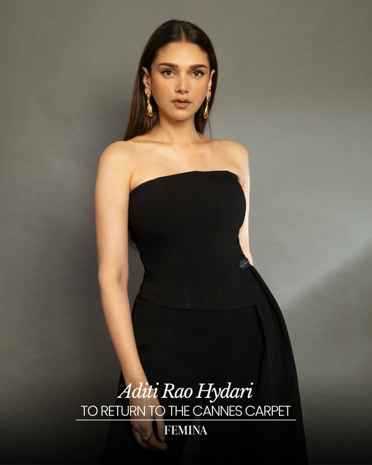 Aditi Rao Hydari To Shine At Cannes Aditi Rao Hydari graces Cannes with poise and style, blending classic charm with flair!!!