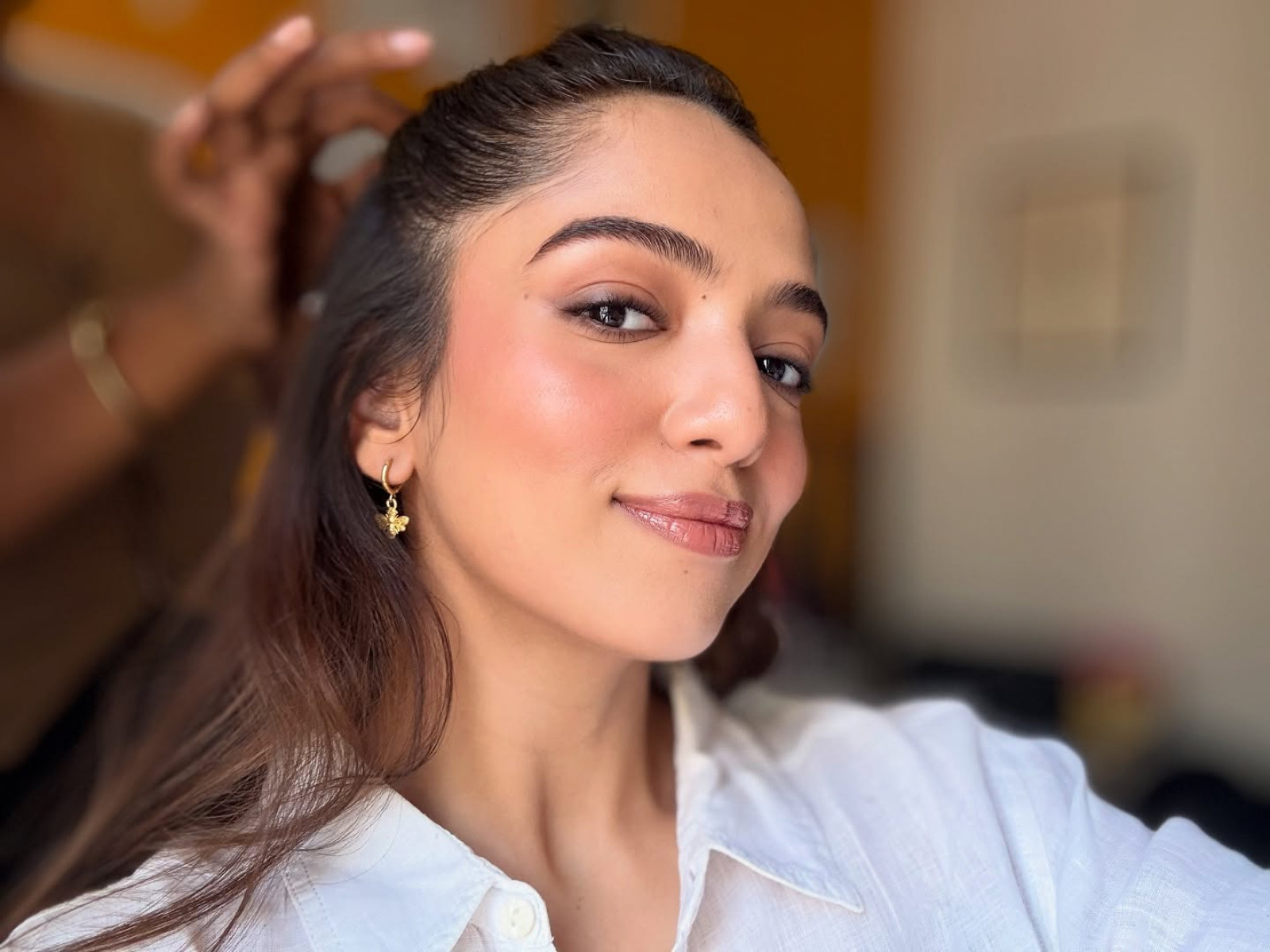 Ahsaas Channa Stuns With Ravishing Wrap Look Exquisite flair reveals flawless finish, showcasing expert makeup and hair craftsmanship.