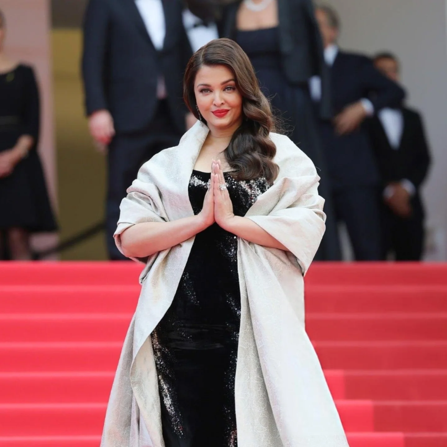 Aishwarya Rai Bachchan Stuns at Cannes Iconic beauty shines in a sleek black ensemble by Gaurav Gupta at Cannes 2025 celebrations!