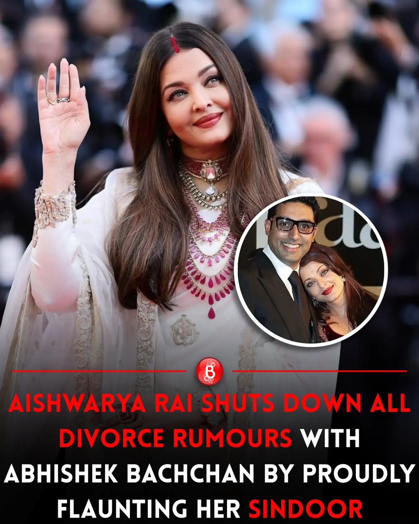 Aishwarya Rai Reaffirms Marriage With Sindoor Subtle symbols and warm family moments dispel divorce rumors, reaffirming marital unity!!?!