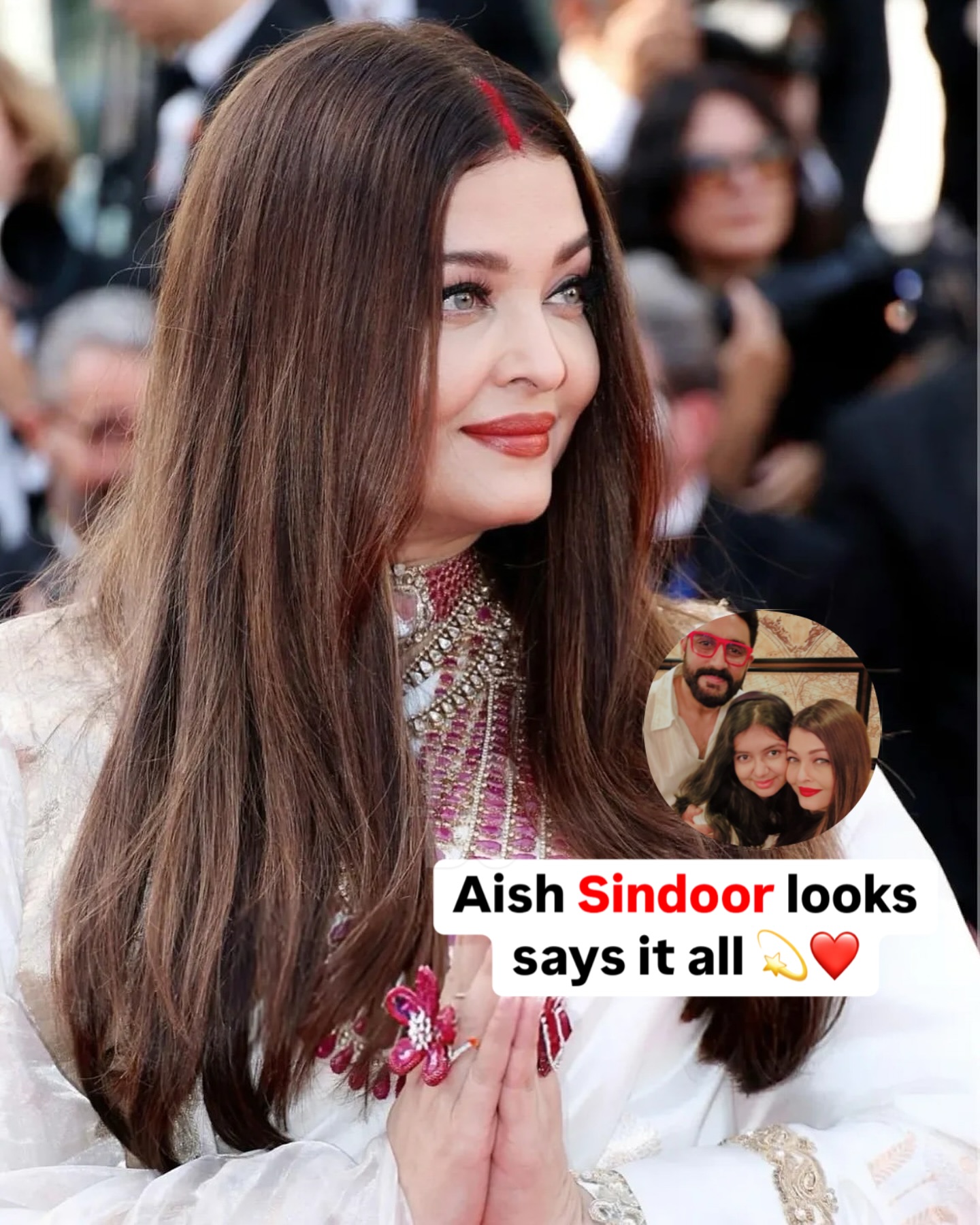 Aishwarya Rai Sindoor Look Trend Stunning Sindoor Style Sparks Online Buzz, Capturing Cultural Beauty and Glamour Now Vibe!