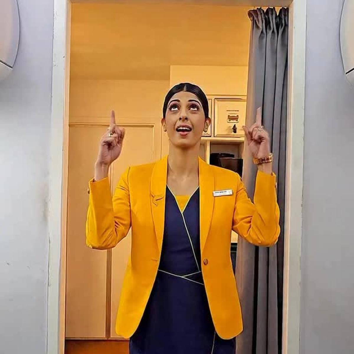 Aishwarya Sakhuja’s Onboard Caution Sparks Educational Humor Celebrity Aishwarya Sakhuja shares a cheeky onboard safety tip, mixing wit with caution ASAP!