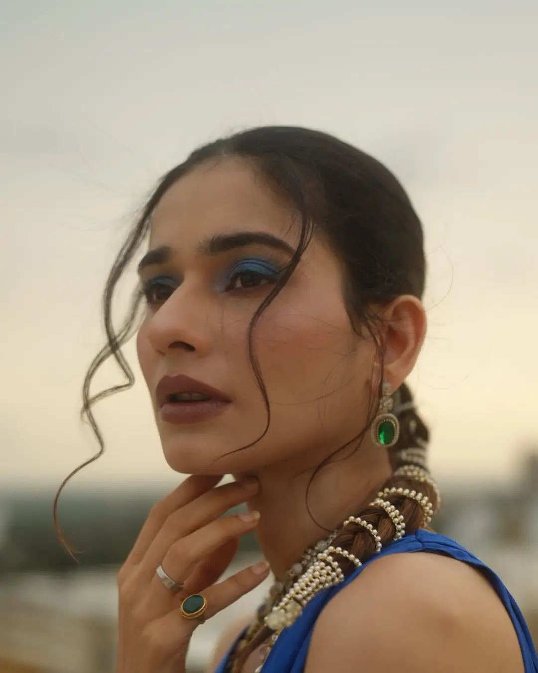Aneri Vajani Stuns In Blue Photoshoot