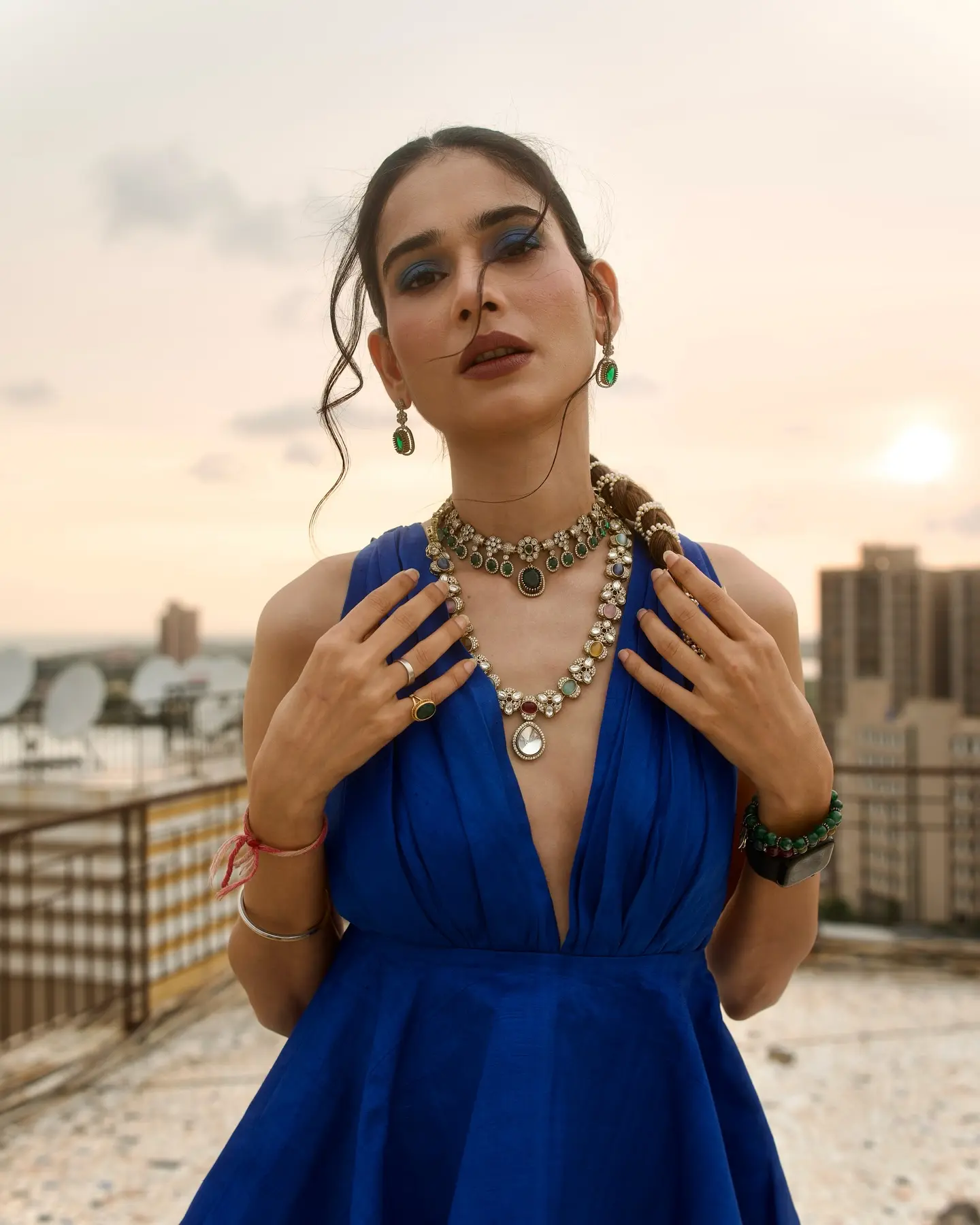 Aneri Vajani Stuns In Blue Photoshoot