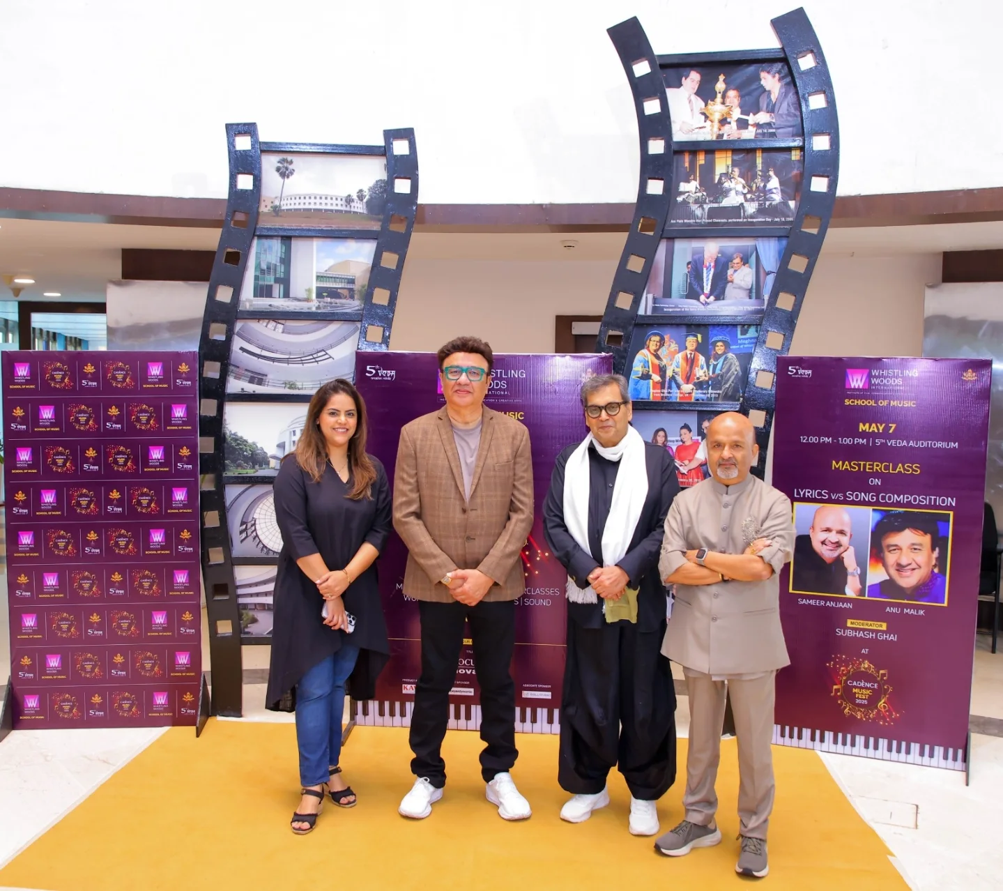 Anu Malik Delights Students At Whistling Woods