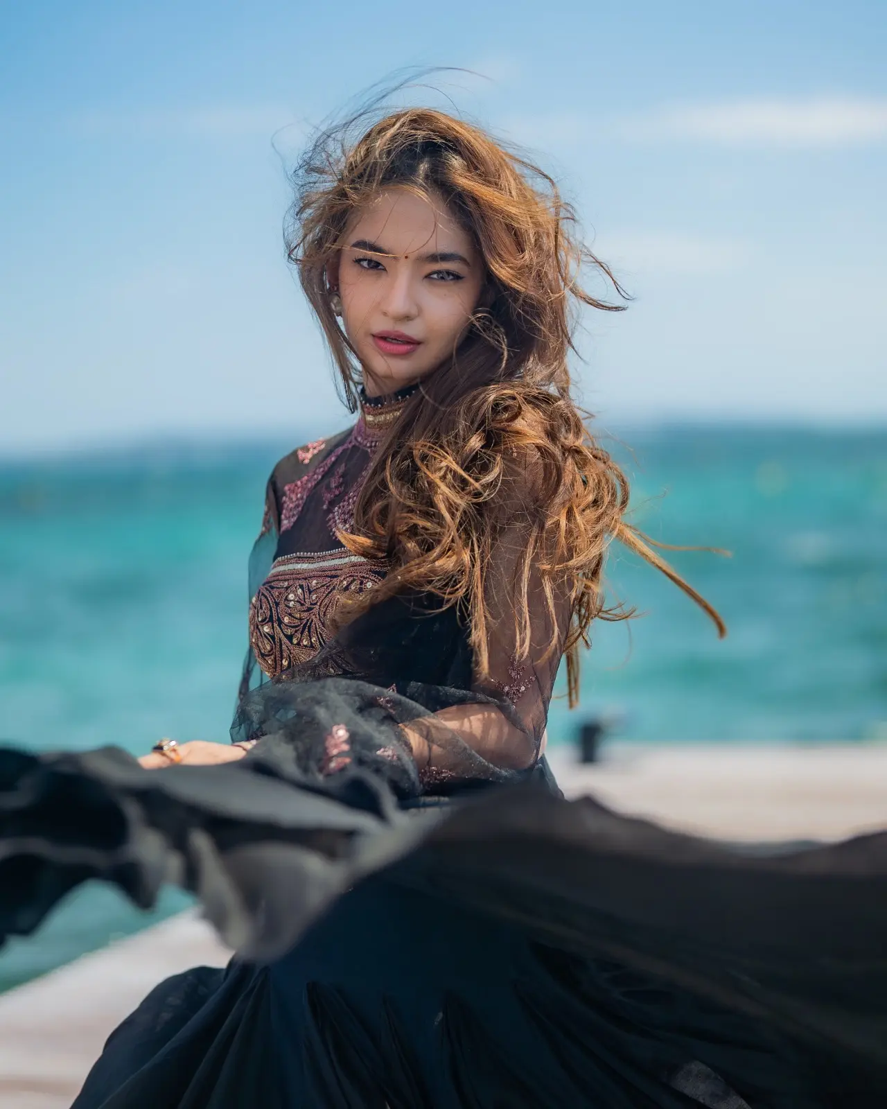 Anushka Sen Shines At Cannes With Traditional Twist