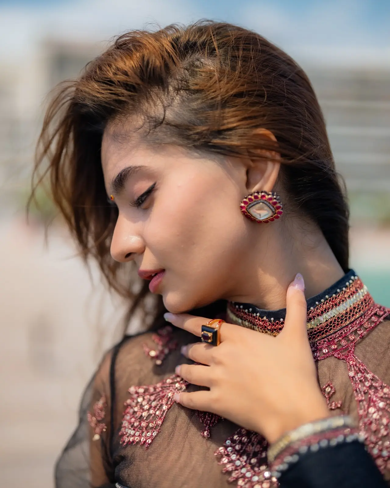 Anushka Sen Shines At Cannes With Traditional Twist