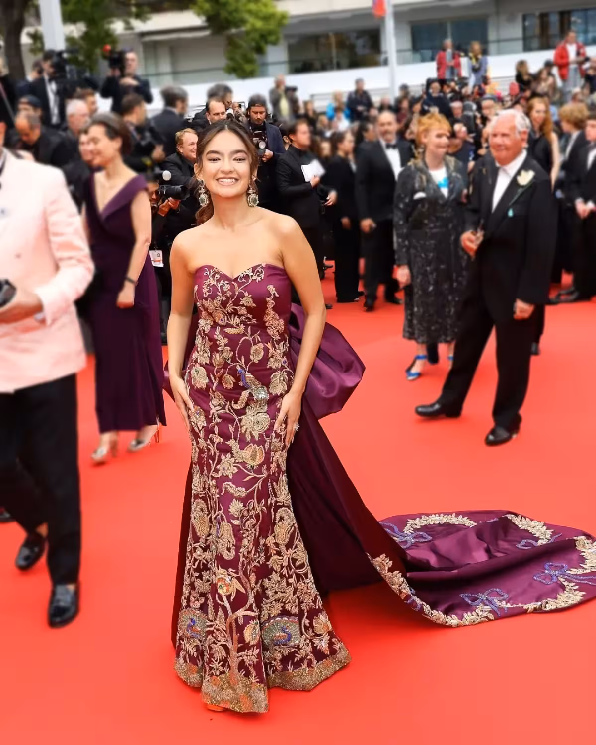 Anushka Sen Stuns At Cannes Film Fest 2025 Radiating elegance and grace, her stunning appearance at Cannes redefined red carpet allure