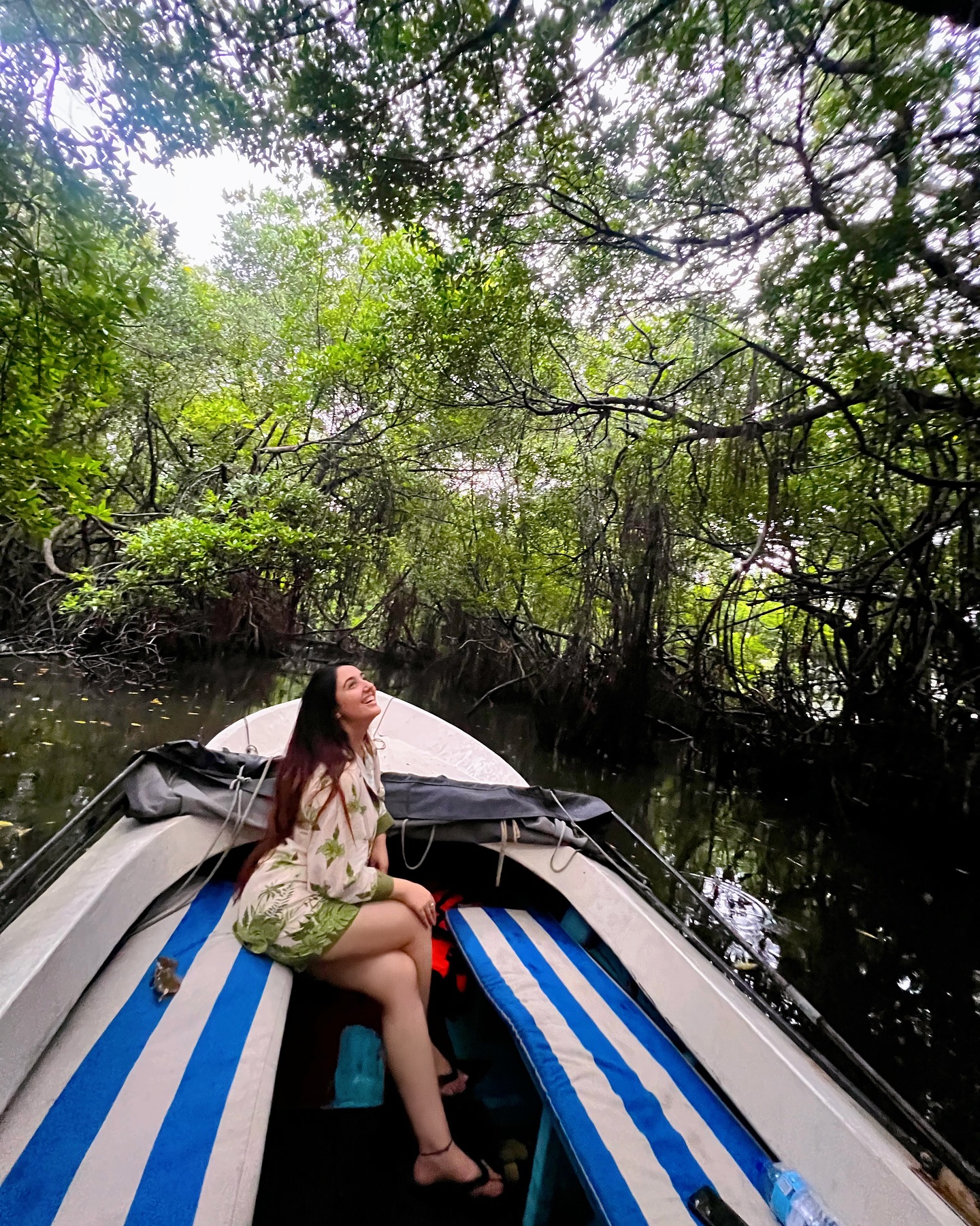Celebrity enjoys a nature retreat with vibrant swings, savory treats and real laughter!!!