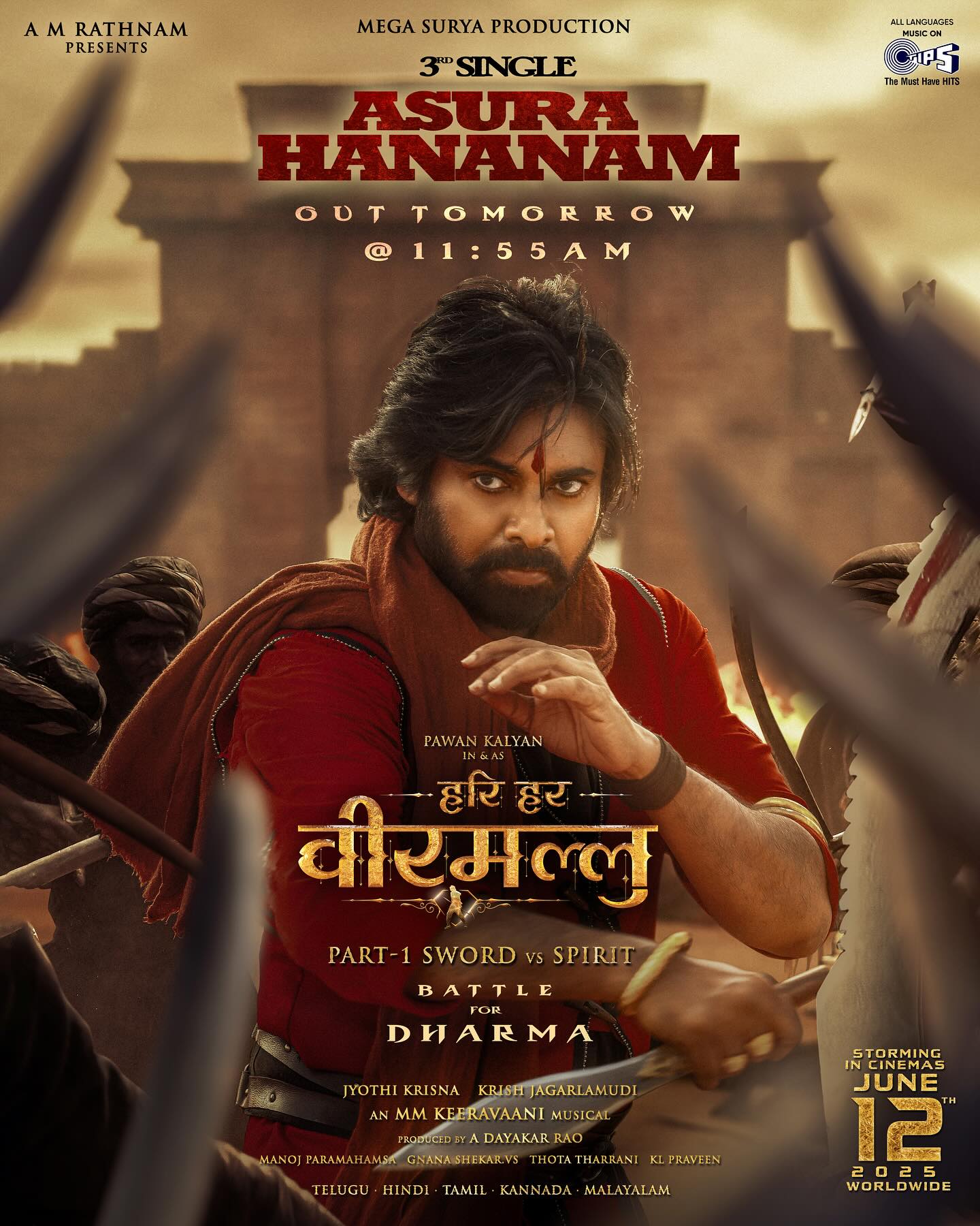 Asura Hananam Single Launch Stirs Anticipation Countdown to HHVM's third single 'Asura Hananam' debuts tomorrow at 11:55 AM – feel thunder