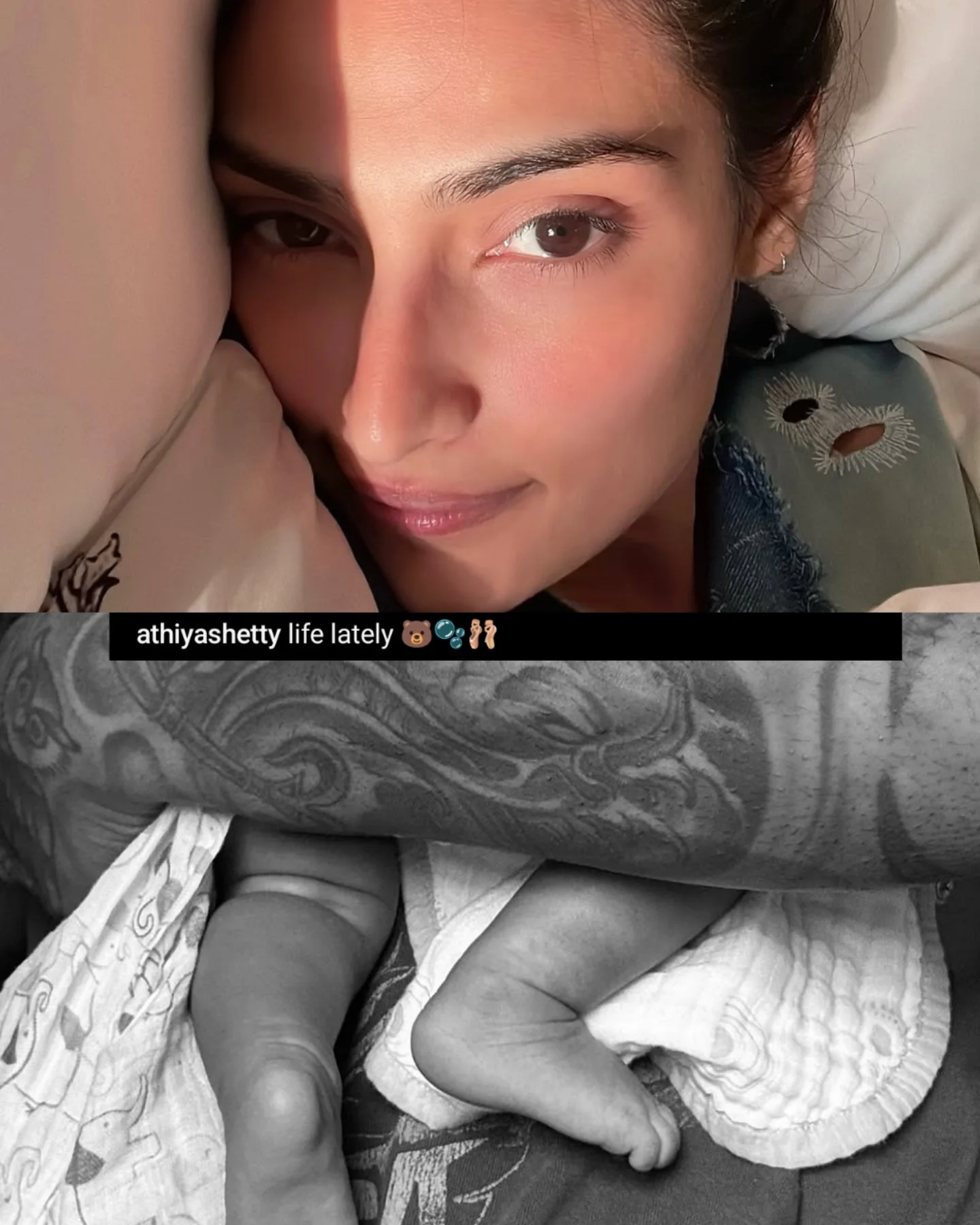 Athiya Shetty Spotted With KL Rahul And Daughter Evaarah An intimate glimpse showcasing chemistry, care, and smiles from a loving family moment!!!