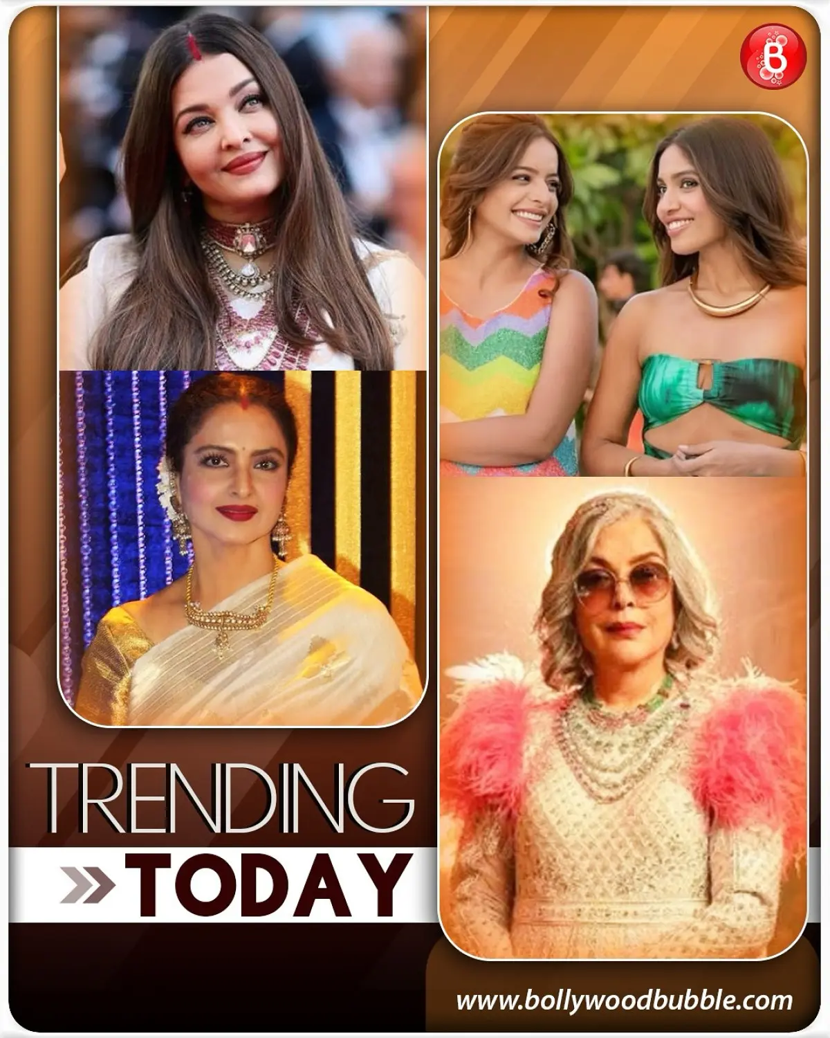 B-Town Buzz: Rekhacore Sindoor & Zeenat Vibes Rai’s sindoor look meets Mishra’s Zeenat remark in a sparkling B-Town moment of pure style.