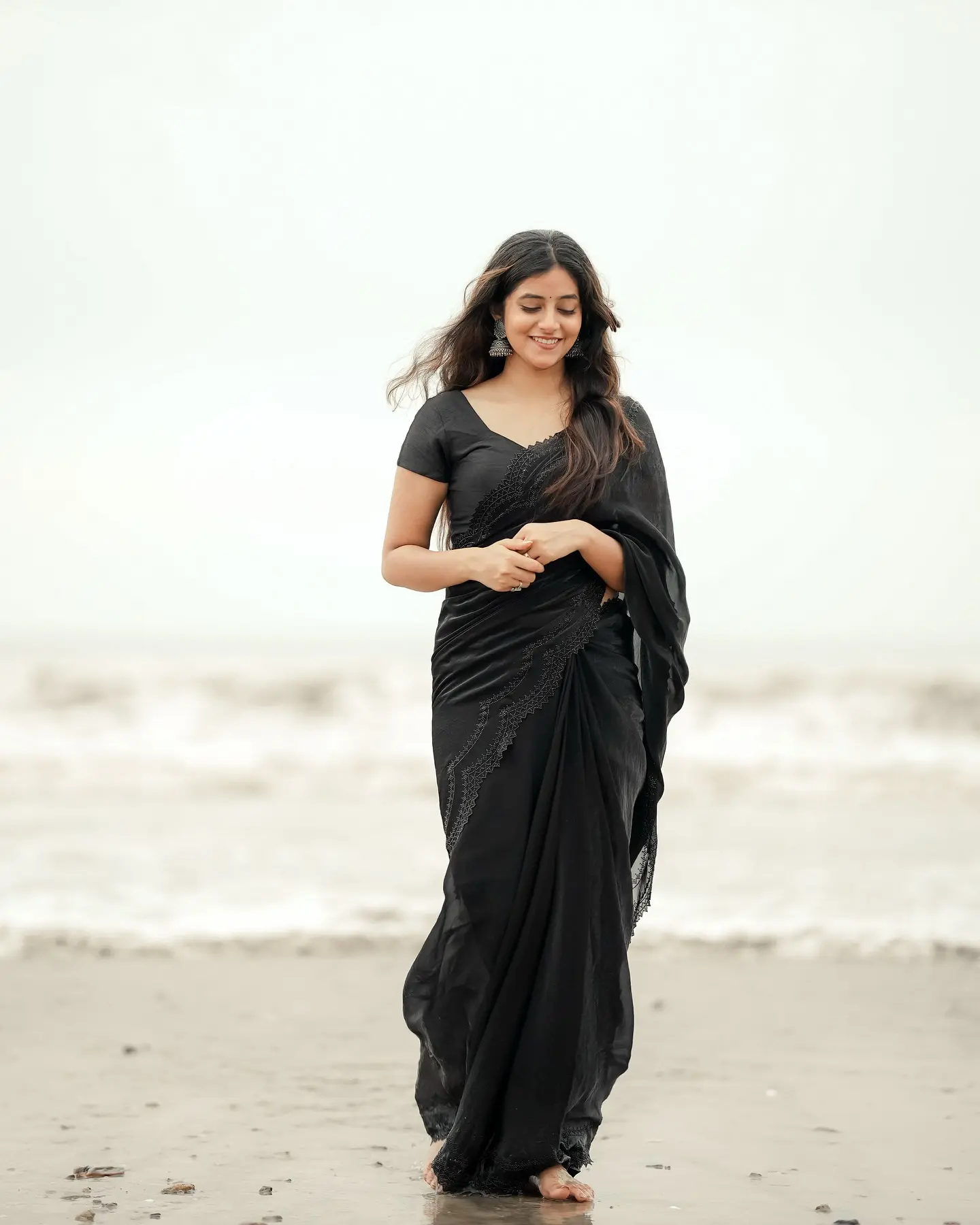 Beach Vibes: Sanchita's Desi Elegance