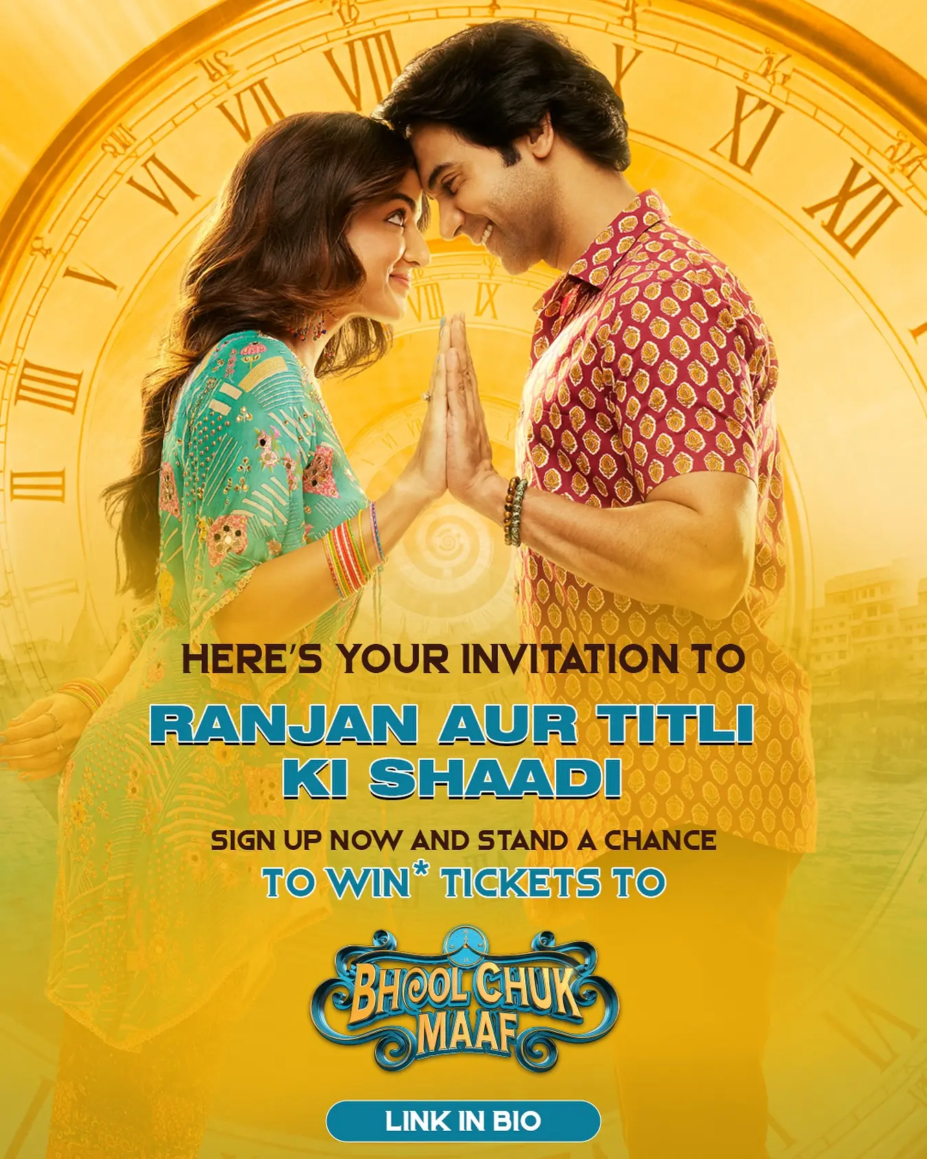 Bhool Chuk Maaf Hits Screens Tomorrow Romantic drama meets wedding frenzy. Join the celebration as the film debuts in cinemas!!