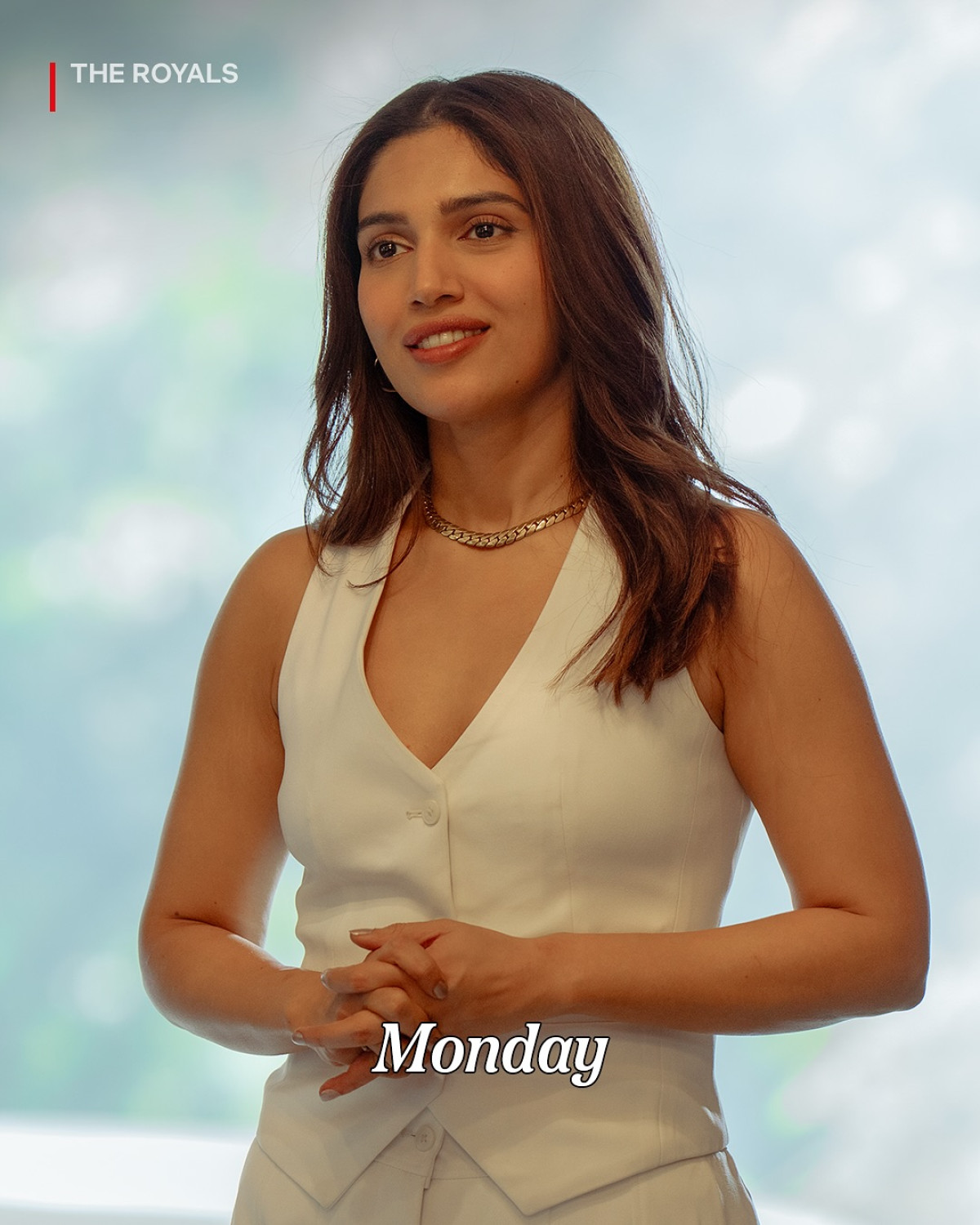Bhumi Pednekar charms with corporate chic style as she promotes Netflix’s new drama series.