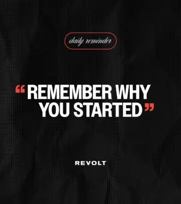 A stirring Instagram post from REVOLT challenges us to remember our purpose and grit for all.