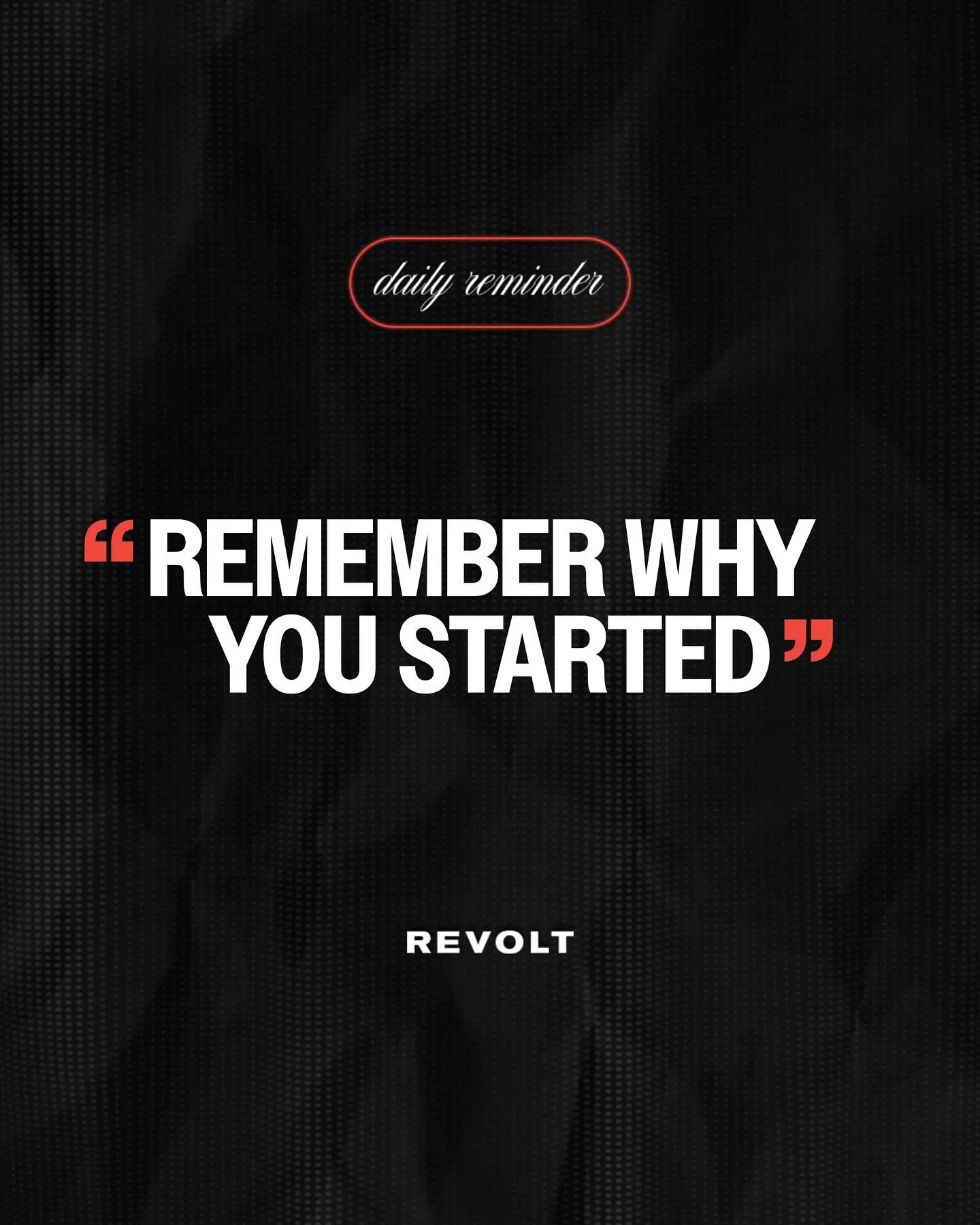 Built For This: REVOLT’s Drive To Remind Us Why A stirring Instagram post from REVOLT challenges us to remember our purpose and grit for all.