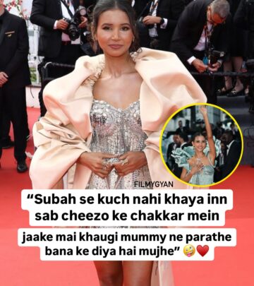 Nancy Tyagi’s playful candid interaction with a portal at Cannes sparked intrigue and amused onlookers worldwide.