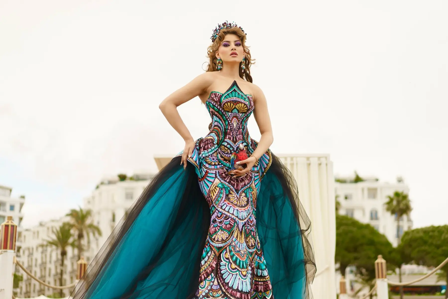 At Cannes Festival, vibrant heritage meets couture artistry as Urvashi Rautela shines on!!