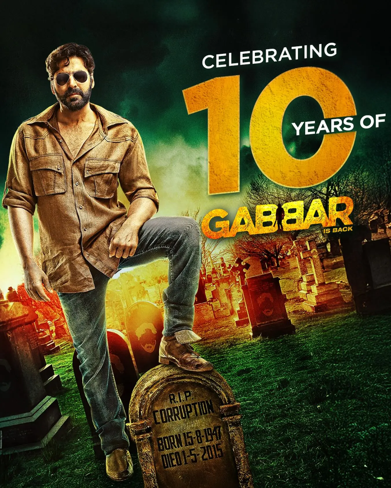 Celebrating A Decade Of Gabbar’s Iconic Revival Marking 10 transformative years this tribute redefines cinema with pure finesse in style.