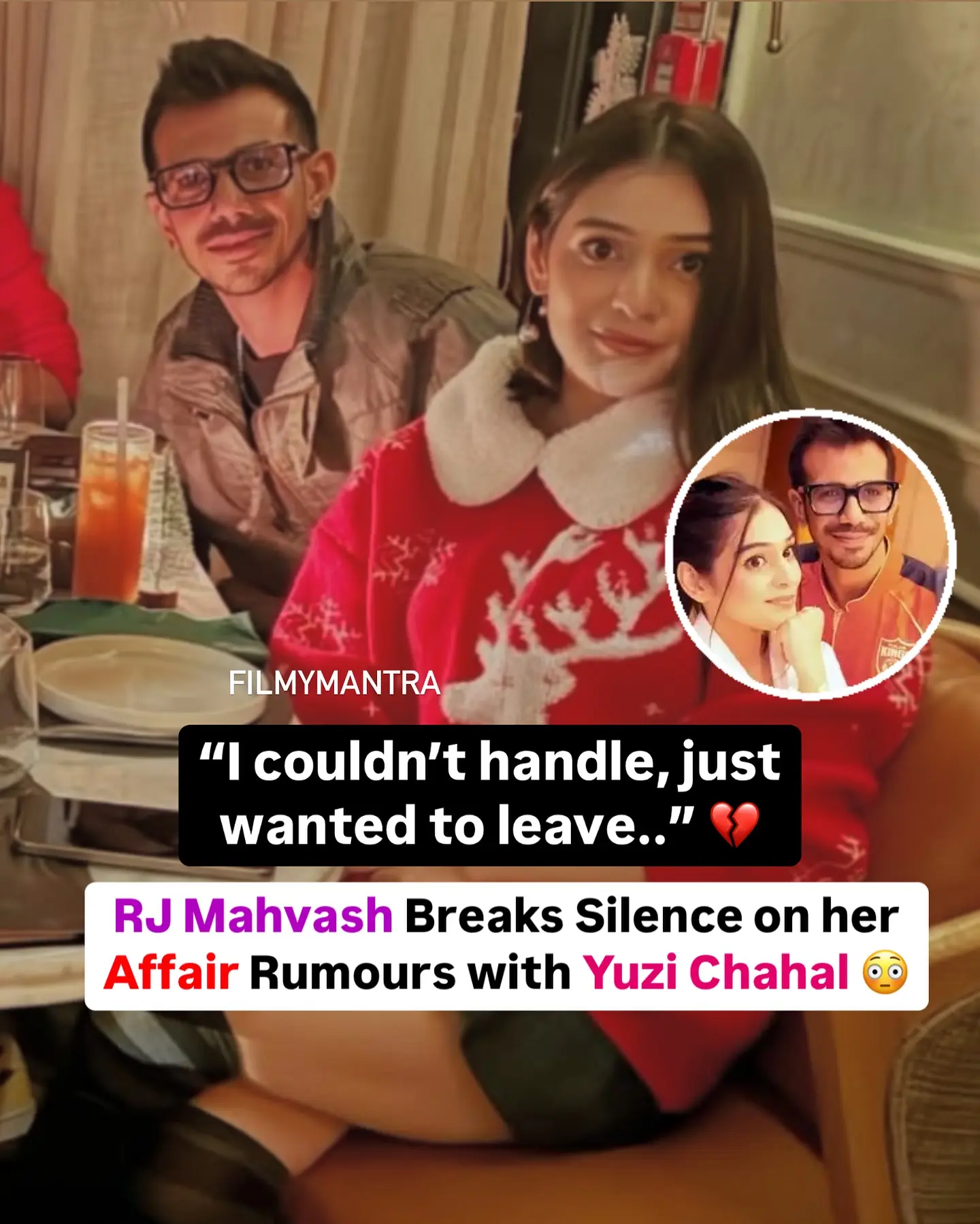 Chahal Affair Rumours Stir Media Attention Rumours swirl as Chahal’s divorce unfolds; RJ Mahvash opens up amid online troll fury now!