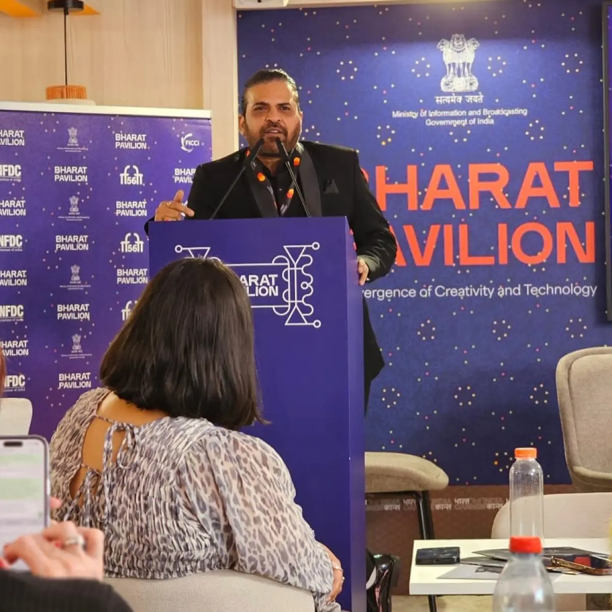 Chandrakant Singh Unveils Trailers At Cannes Celebrity Chandrakant Singh launches trailers for Dustbin, Life and Mahakumbh at Cannes!