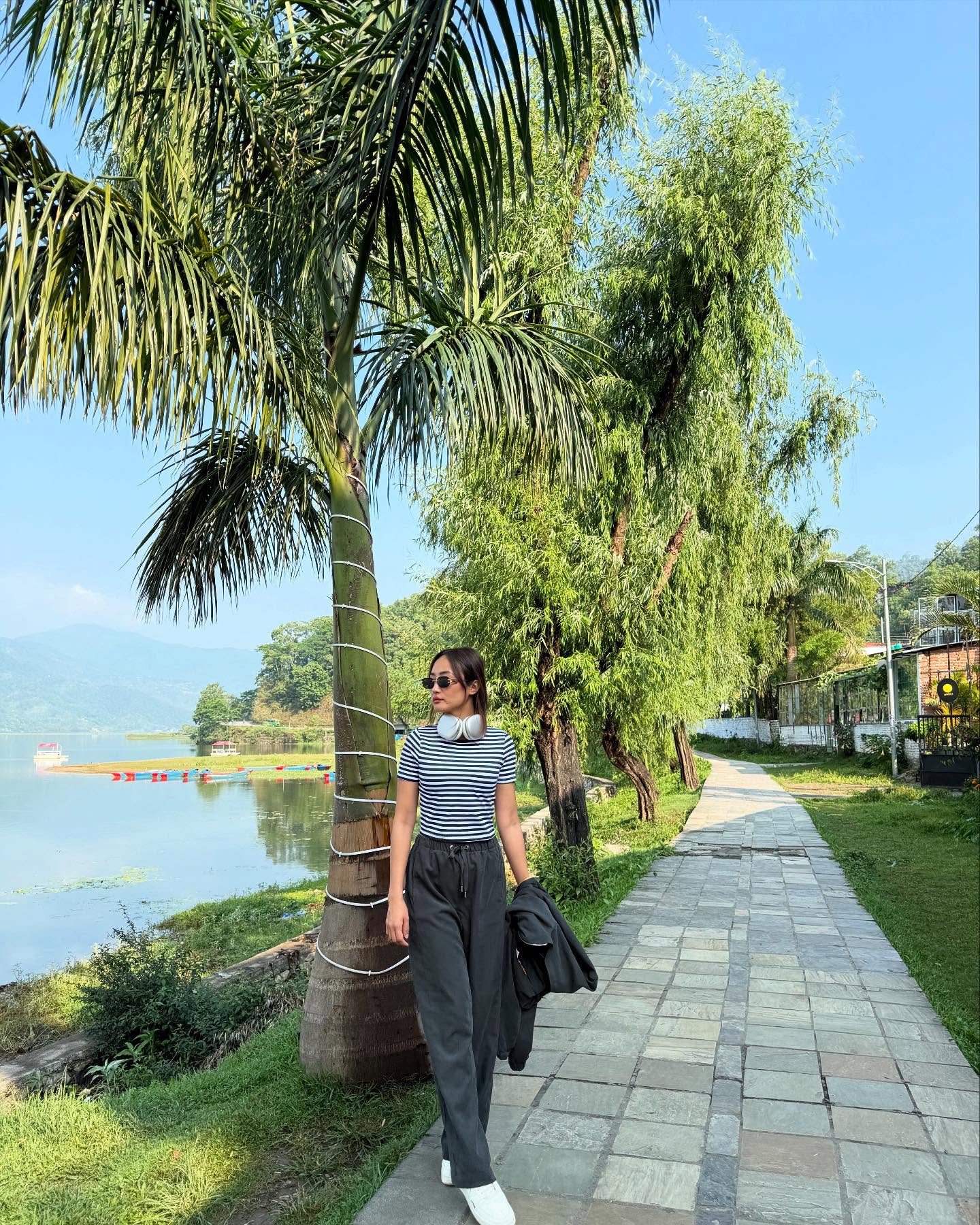 Celebrity Chum Darang shares serene morning moments, blending film flair with sheer calm!!
