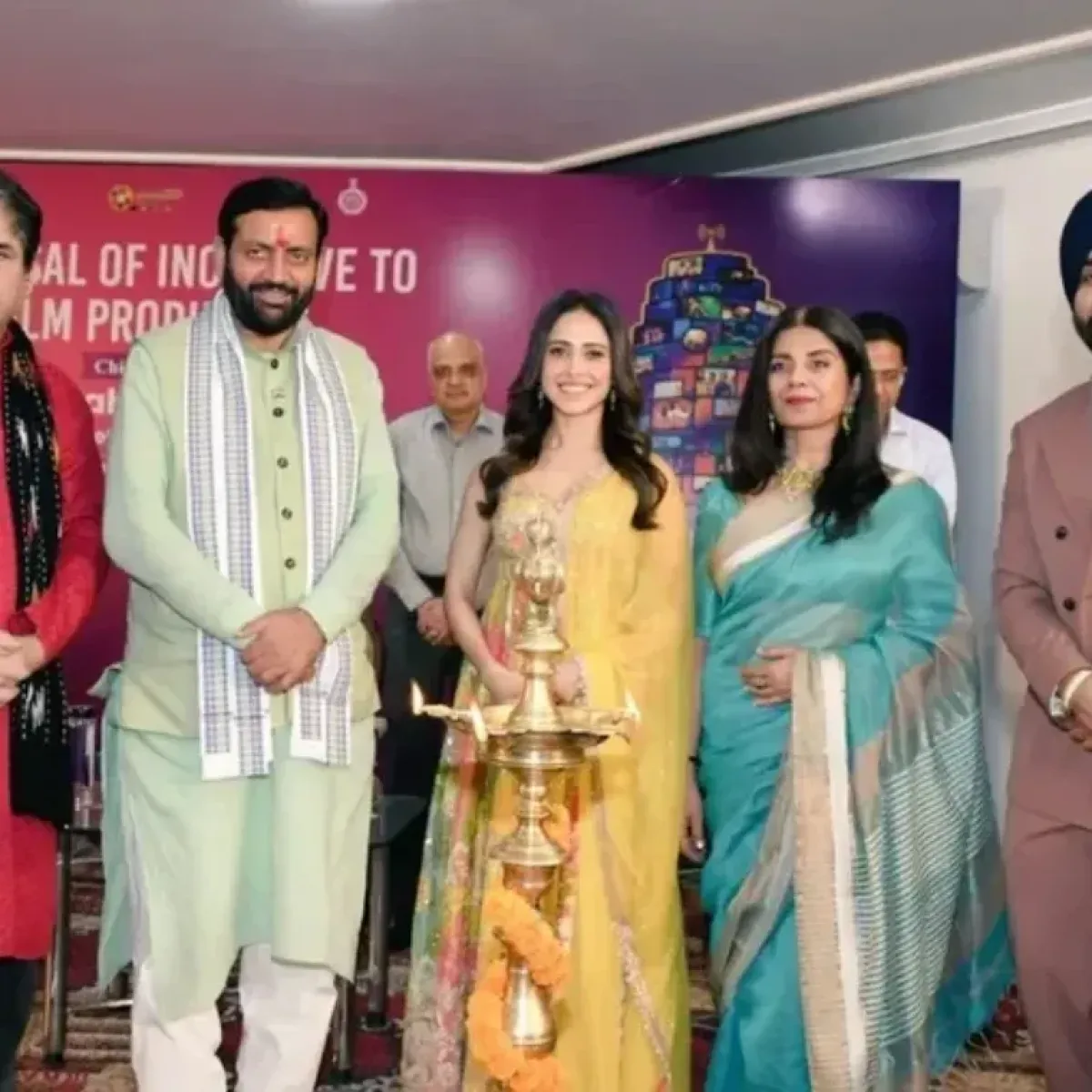 Cinema Culture Celebration Haryana CM and Bollywood stars gather for a cultural celebration bridging cinema and art.!