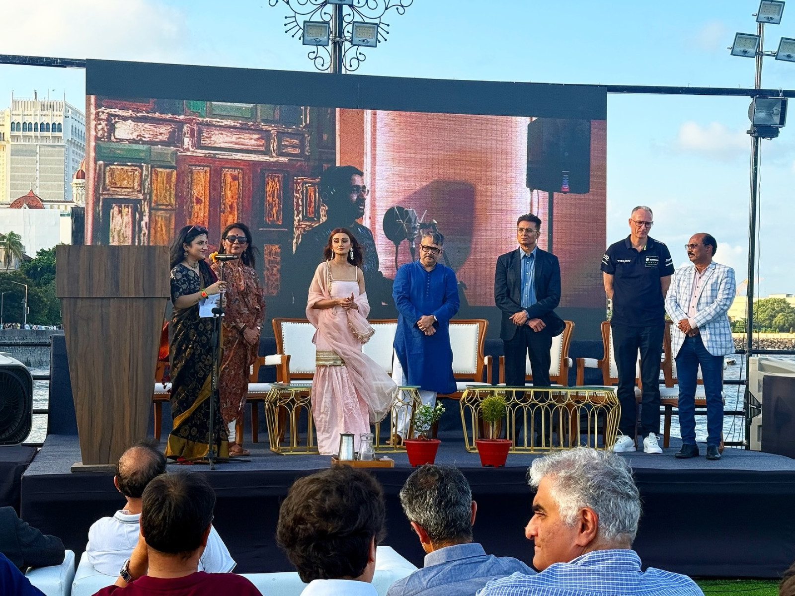 Aarushi Nishank and peers celebrate sustainability, innovating waste into Formula One art.