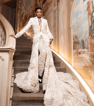 Coco Jones Shines In Custom Ivory Couture