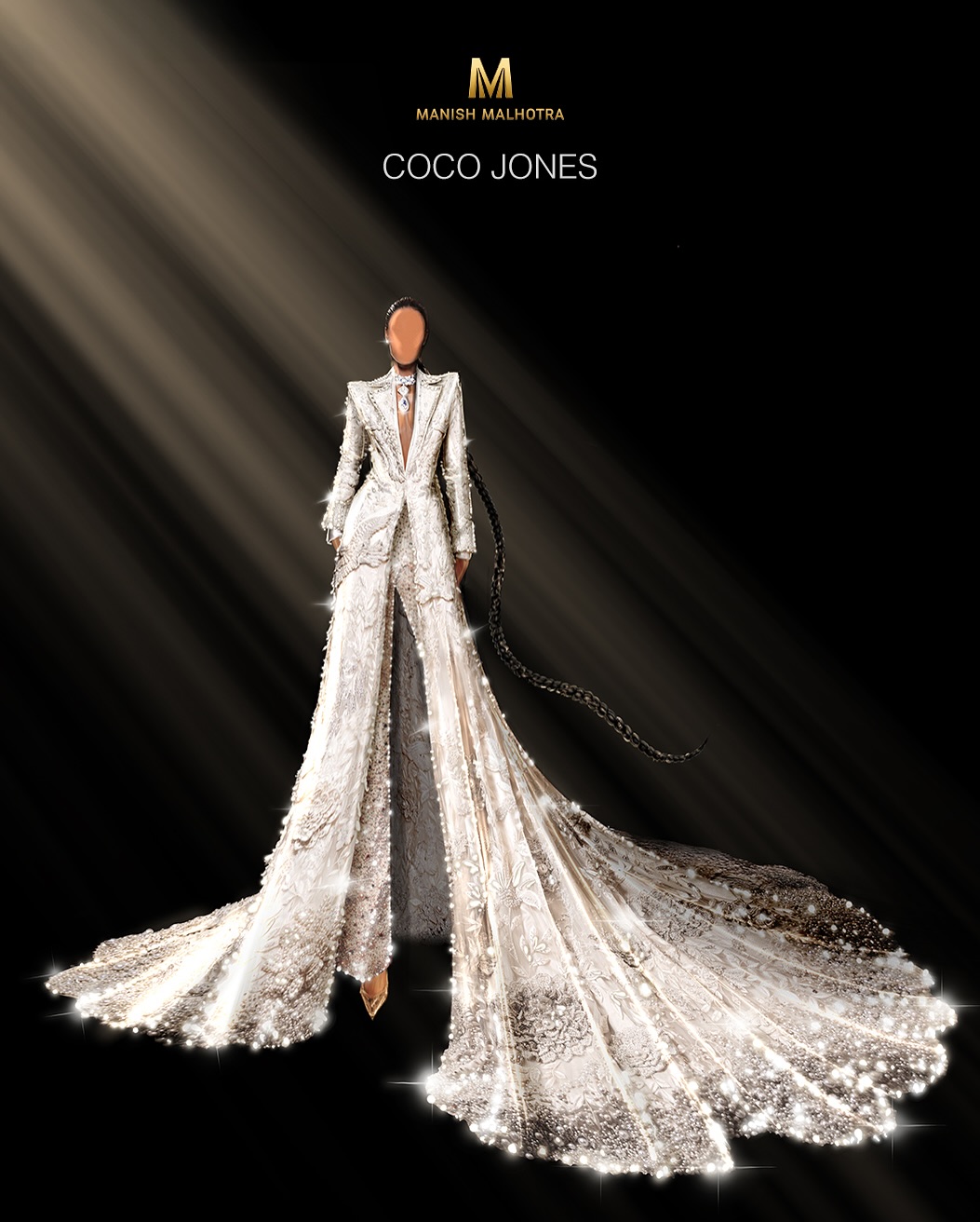 Coco Jones Shines In Custom Ivory Couture