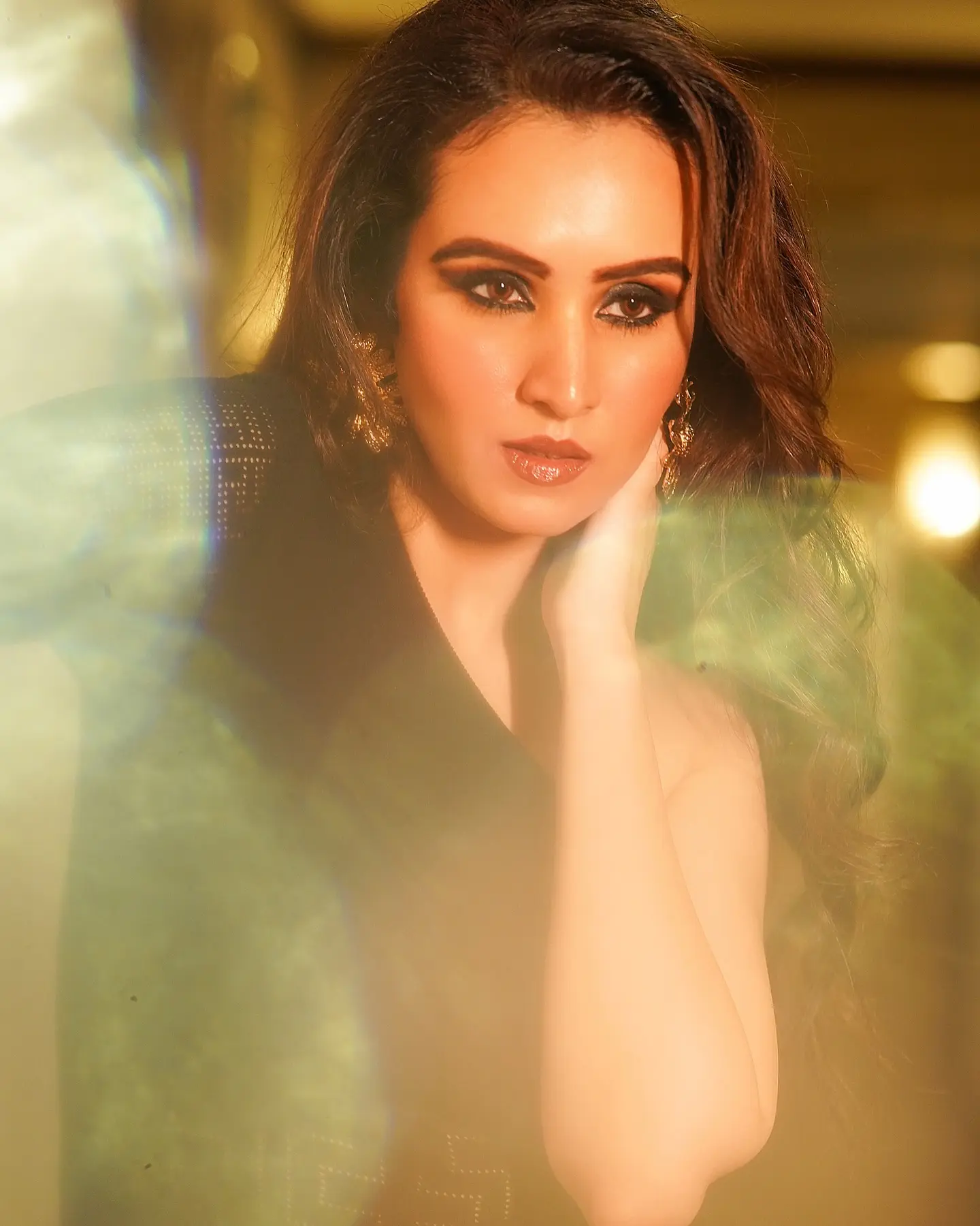 Confidence Styled With Chic Grace Capturing refined allure, Falaque radiates modern muse energy with subtle, bold elegance.!
