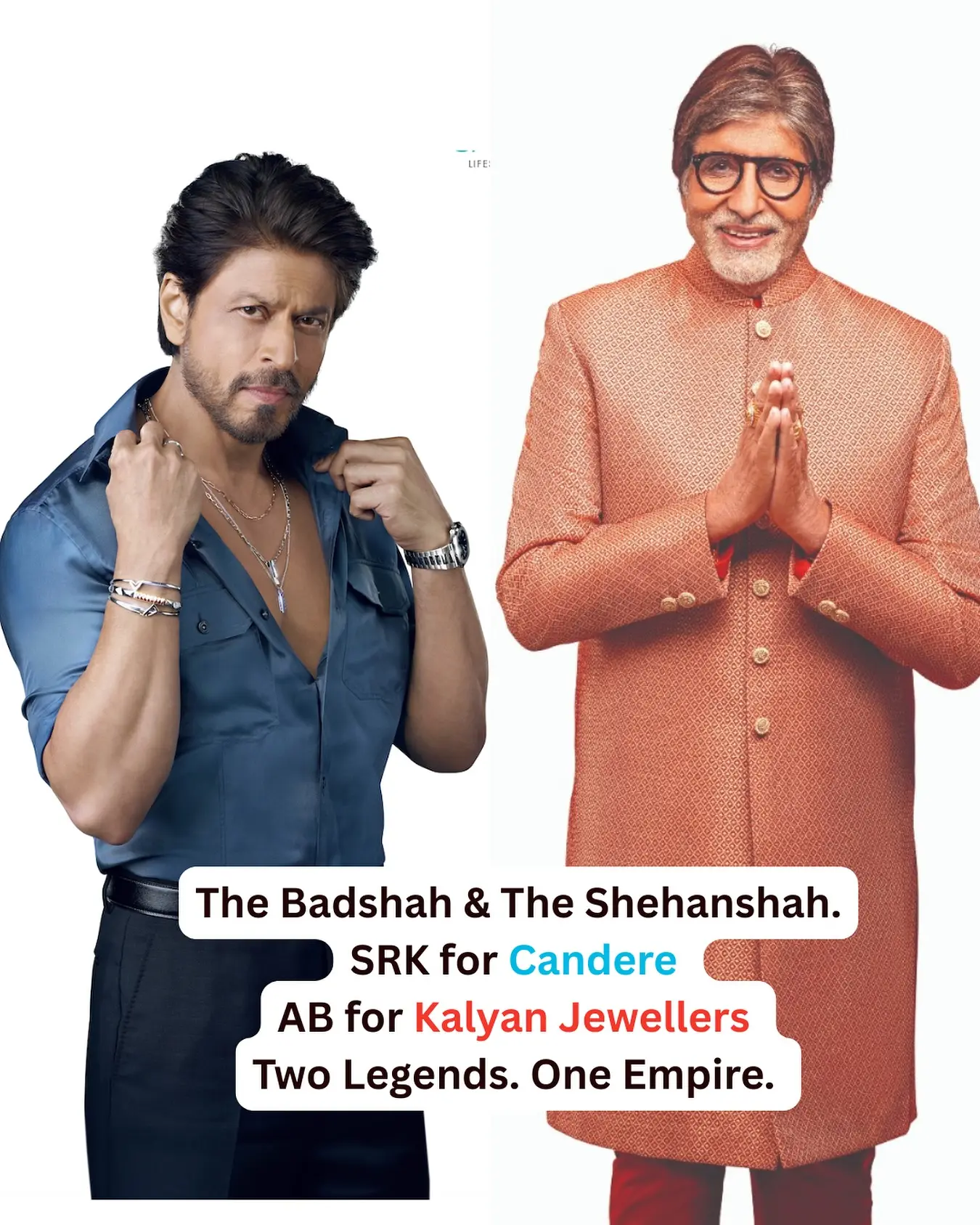 Cultural Icons Unite Under One Banner AB Leads with Kalyan Jewellers as SRK Elevates Candere in a Landmark Fusion of Glamour!!!